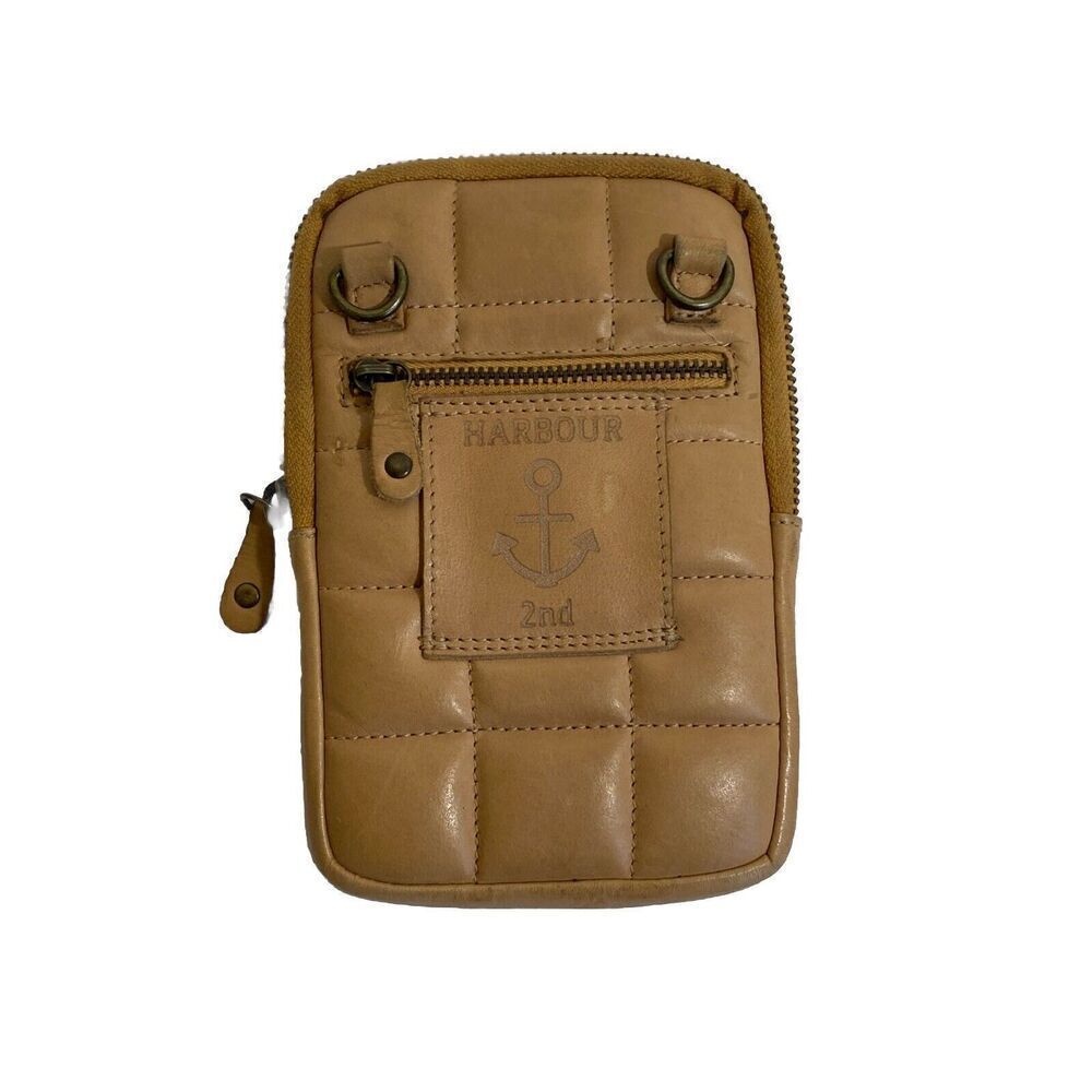 Harbour 2nd Mini Crossbody‎ Quilted Wallet Bag Camel Without Strap